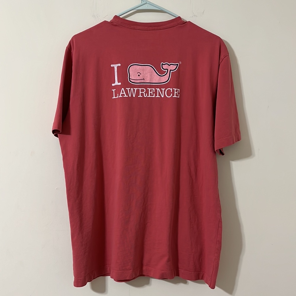 Vineyard Vines Whale Lawrence Tee in Salmon Color Size M - Picture 5 of 6